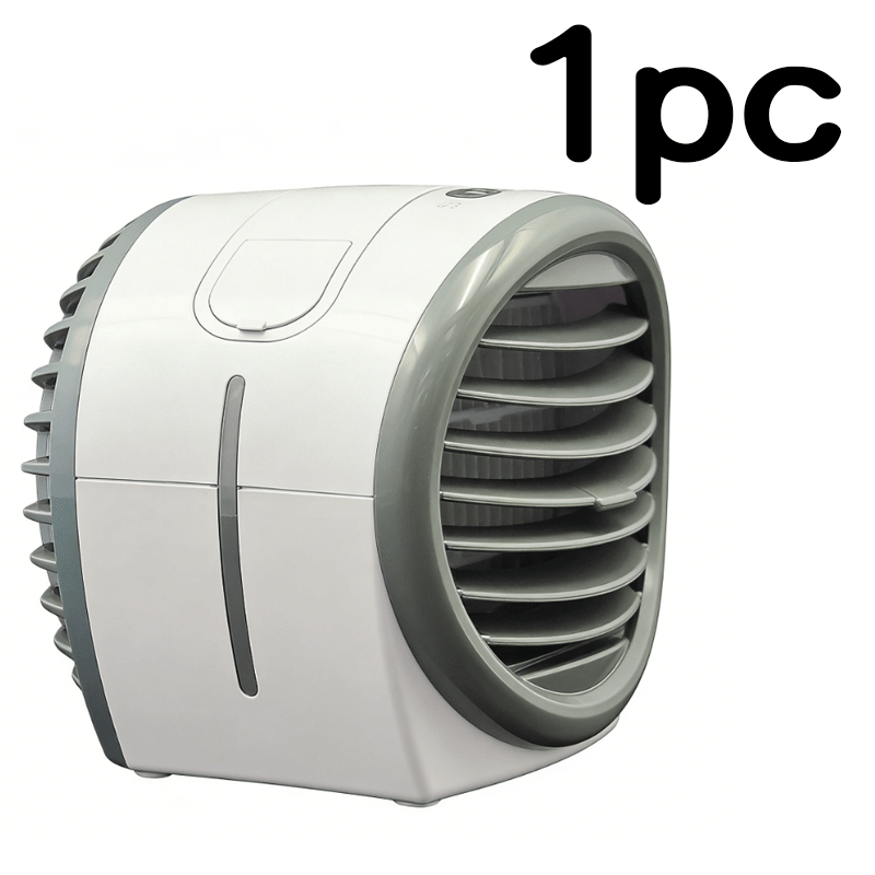 Portable Desktop Air Cooling Fan with Humidifier, USB Powered, 16.91oz Large Water Tank, 3-Speed Adjustable Wind, Adjustable Mist Output, Essential Cooling Device for Home and Office