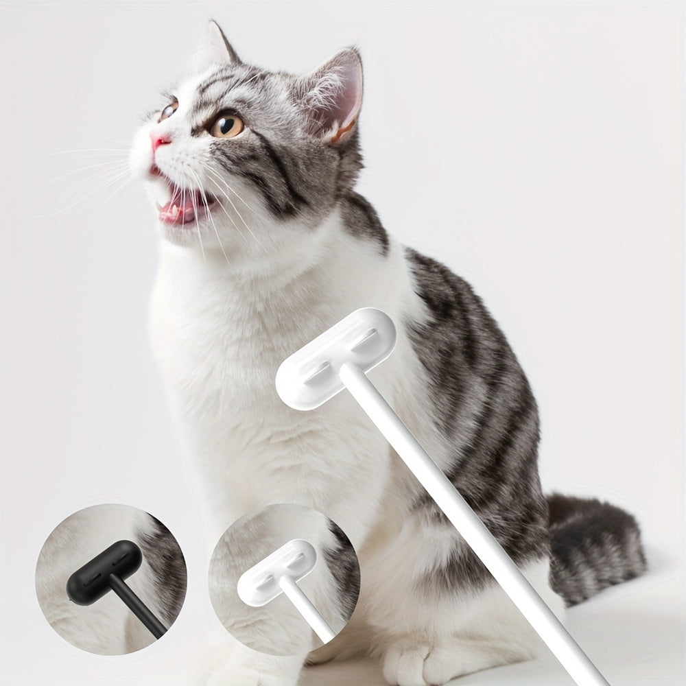 1件 随机颜色 宠物猫狗挠痒梳按摩梳，猫咪粘毛棒，逗猫玩具，适用于宠物猫咪狗狗去除跳蚤和头发