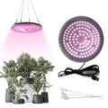 120 LED Full Spectrum Plant Grow Light, 2/4/8H Timer, 4 Dimmable Brightness Levels, 7.08 Inch Large Disc Plant Light with Hanging Chain, USB 5V Powered, Ideal for Promoting Growth of Small & Medium Indoor Plants