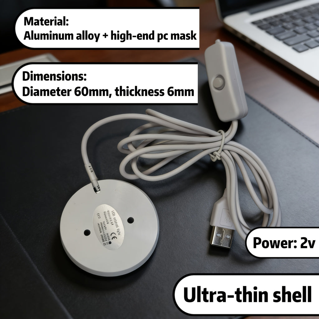 6300K cool white, 4300K neutral white, 3300K warm yellow, 3 color temperatures available, ultra-thin ceiling spotlight, 60mm round body design, 2 shell colors to choose from, suitable for multiple places, compact and exquisite
