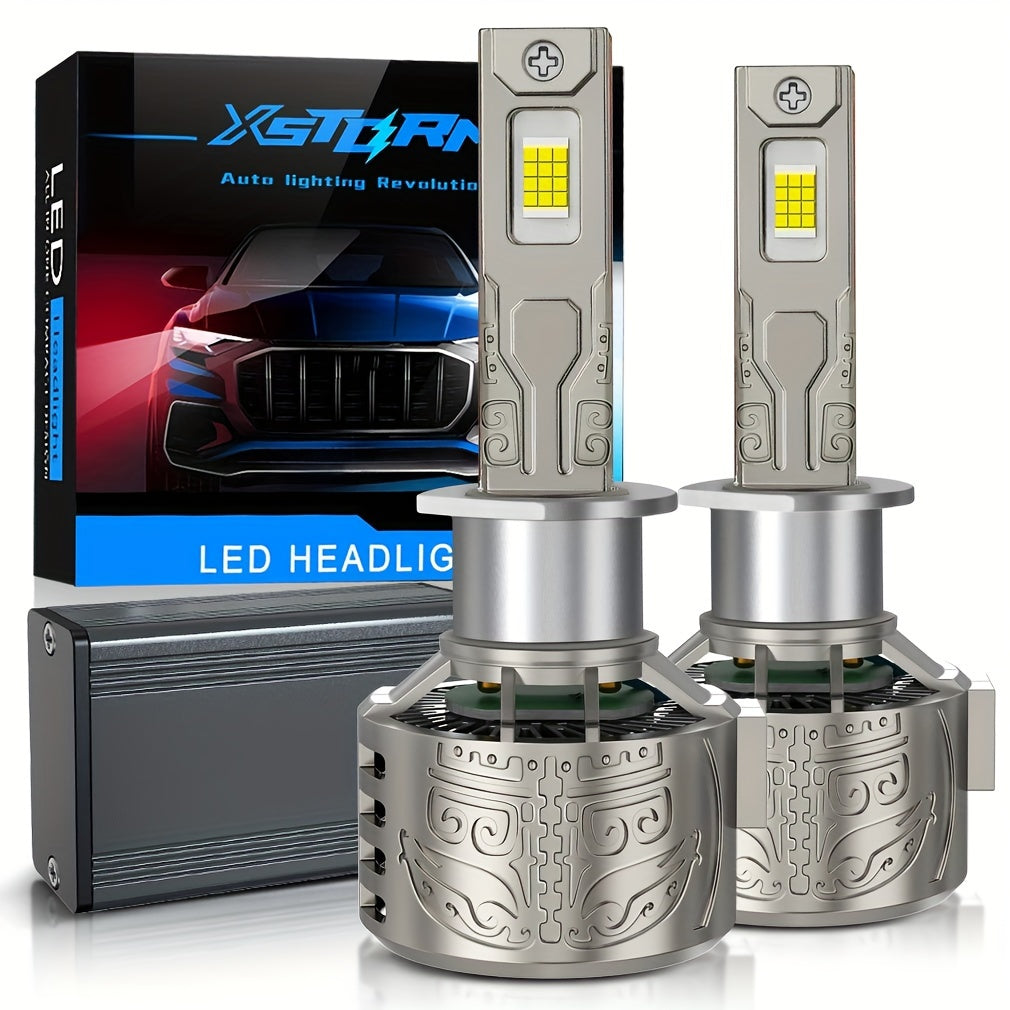Xstorm 2Pcs 130W High Power H4 H7 H11 Super Bright LED Car Lights 40000Lm H1 H3 9005 HB3 9006 HB4 CPS Chip Car Fog Light Canbus Light 9012 Hir2 Car Light