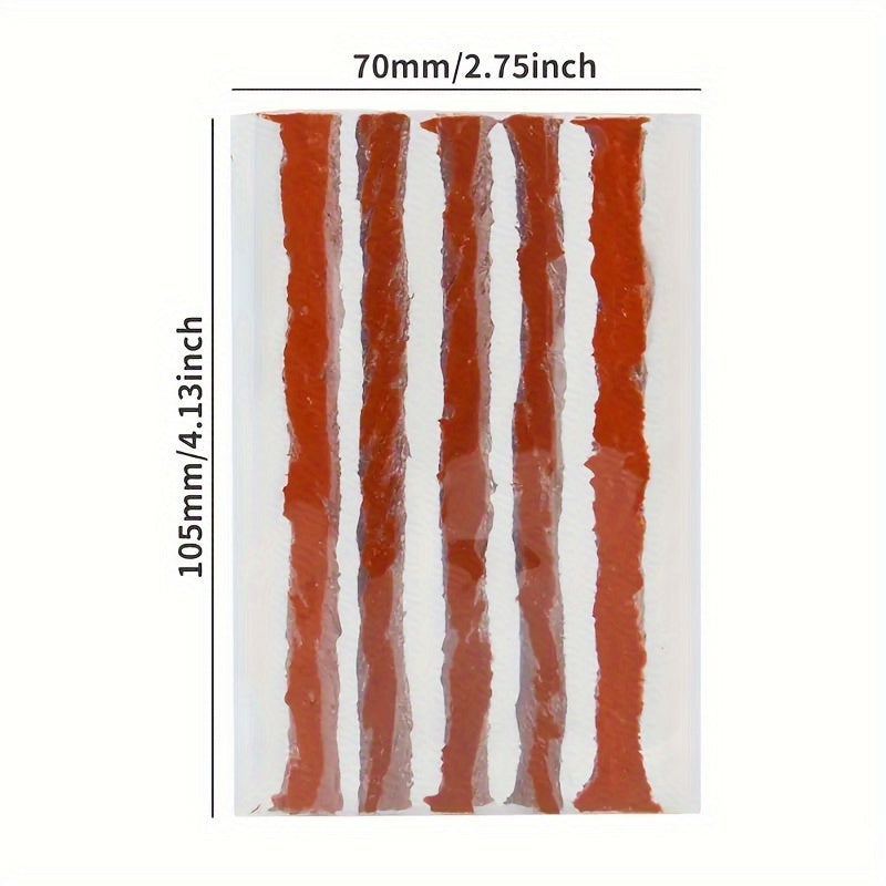 Tire Repair Strips, Automotive Tire Repair Tools, Motorcycle Tubeless Tire Puncture Plug Sealant Strip Repair Kit, Auto Vacuum Tire Repair Rubber String