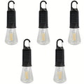 3/5-pack solar bulbs, LED camping light, 3 lighting modes, built-in battery, outdoor hanging tent light, portable solar lantern, suitable for camping, hiking, fishing, festivals