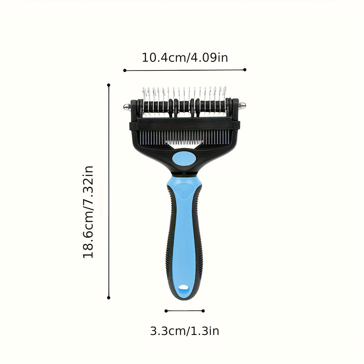三合一专业宠物梳耙（猫狗通用）——宠物护理工具，集除蚤、去结、双面解结梳于一体，既能保持宠物卫生，又能轻松清理打结缠毛。是复活节、感恩节、黑色星期五或圣诞节的理想赠礼