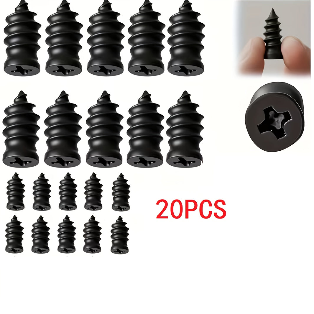 轮胎修补工具套装，带橡胶钉，通用型工具，适用于修复汽车和摩托车的胎孔，自修补蘑菇型塞子，快速轮胎修补