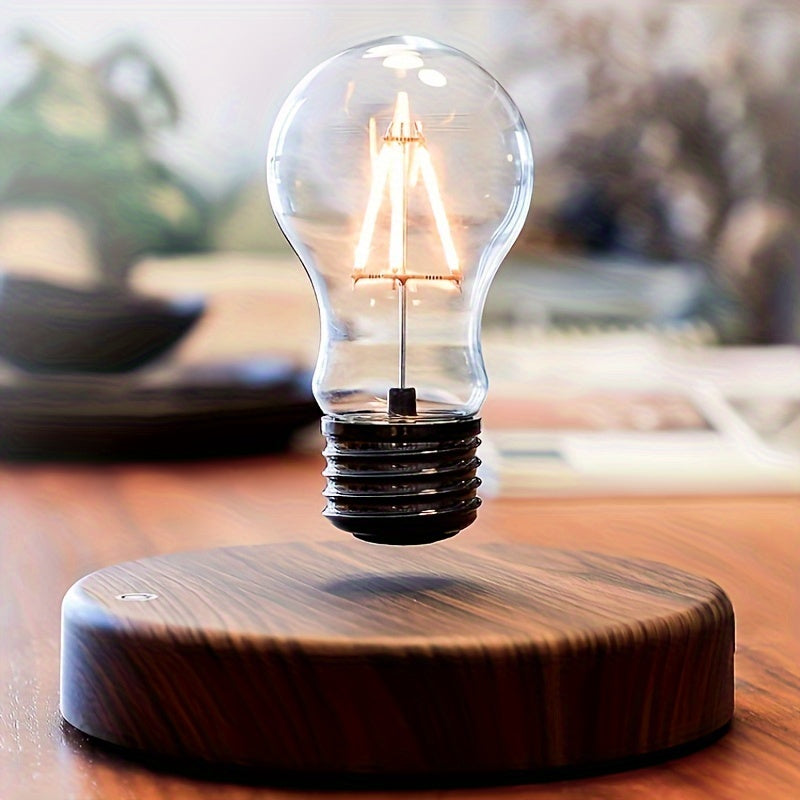 Modern magnetic levitation bulb - energy-saving, adjustable brightness, suitable for bedroom, office, bar and reading room decoration