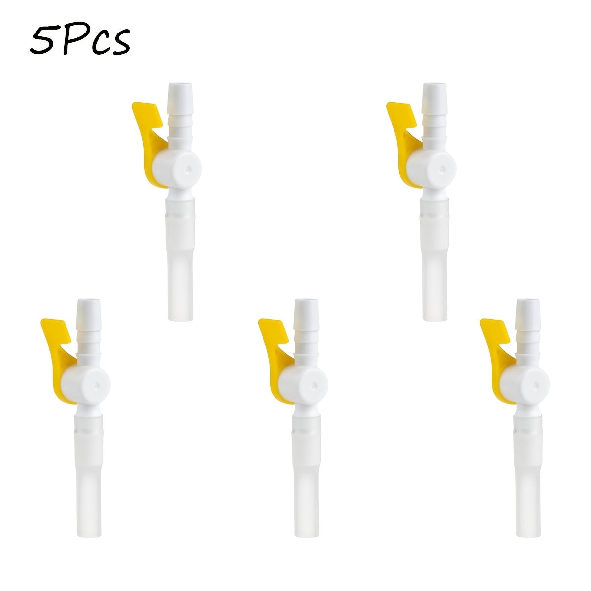 实验室及科研用品2Pcs/5Pcs防漏排尿阀，便于控制流量——配备硅胶延长管，适用于导尿管、腿部/床边尿袋及排尿系统——可在医院、家庭及护理环境中使用