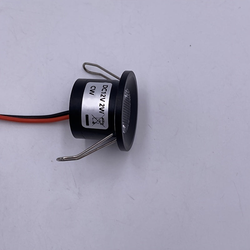迷你天花灯 LED小拇指灯 DC12V 开孔27mm 嵌入式2W小射灯适用于橱柜 酒柜 珠宝展示柜 圣诞节装饰 餐厅 朋友聚会