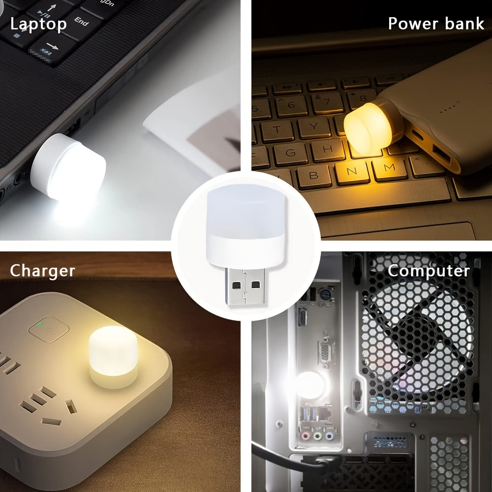 USB night light, compact LED bulb, portable mini lighting, ambient lighting, decorative light, mini USB light suitable for car, bedroom, bathroom, hallway