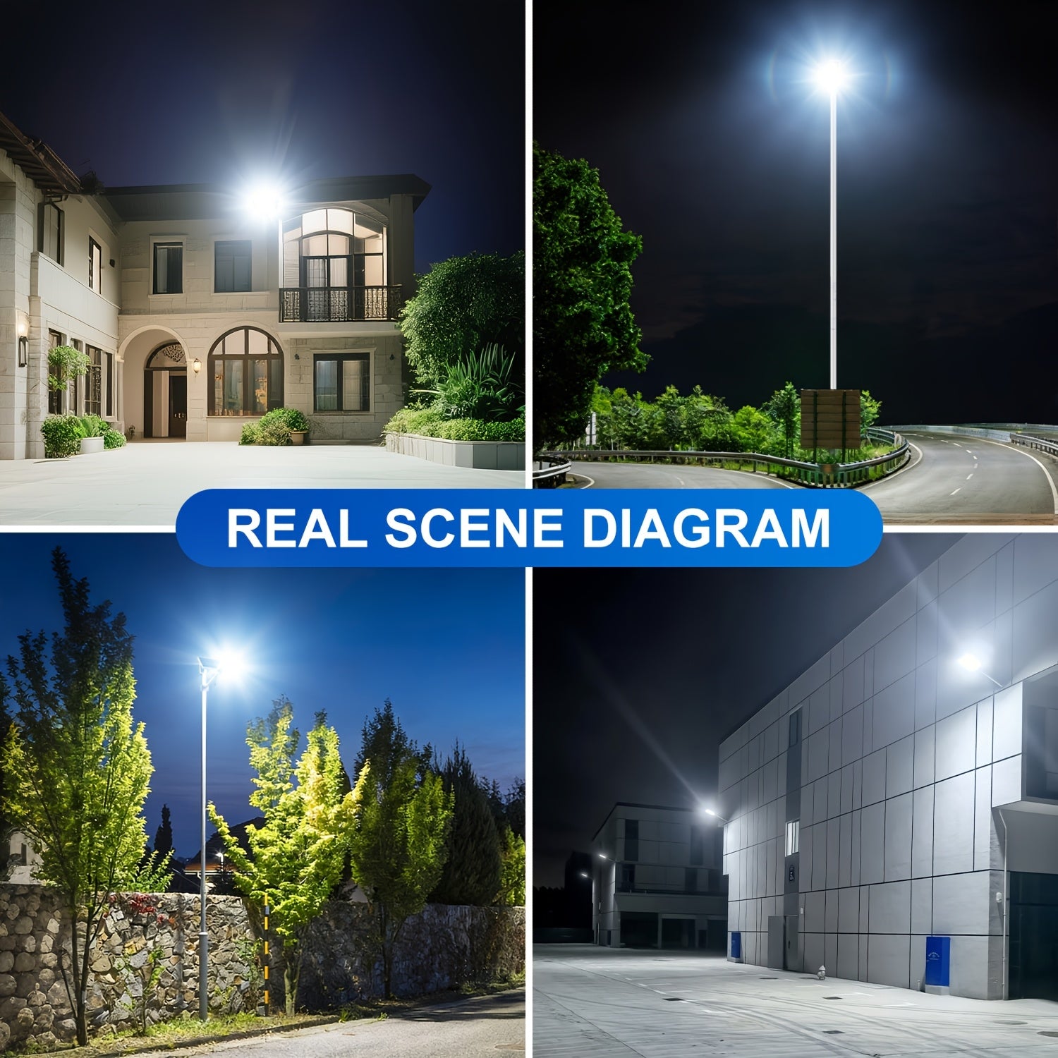 1pc Solar Outdoor Super Bright Street Light Courtyard Light, IP65 Outdoor Waterproof, 6500K White Light, with Remote Control, Light Control Smart Switch, with 6000mAh Large Capacity Battery, Dusk to Dawn, Perfect for Garden, Street, Pathway