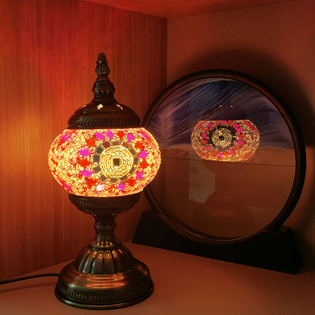 Tiffany table lamp, colored desk lamp, premium table lamp, Christmas gift