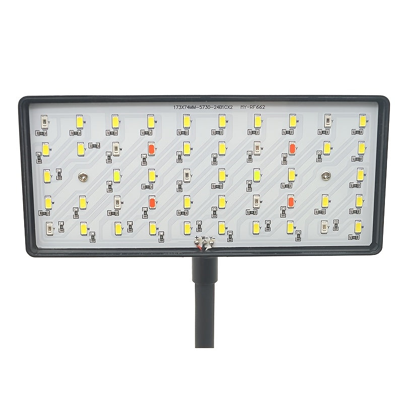 Full Spectrum Aquarium LED Light, Dimmable Brightness 360° Rotatable Fish Tank Aquatic Plant Grow Light