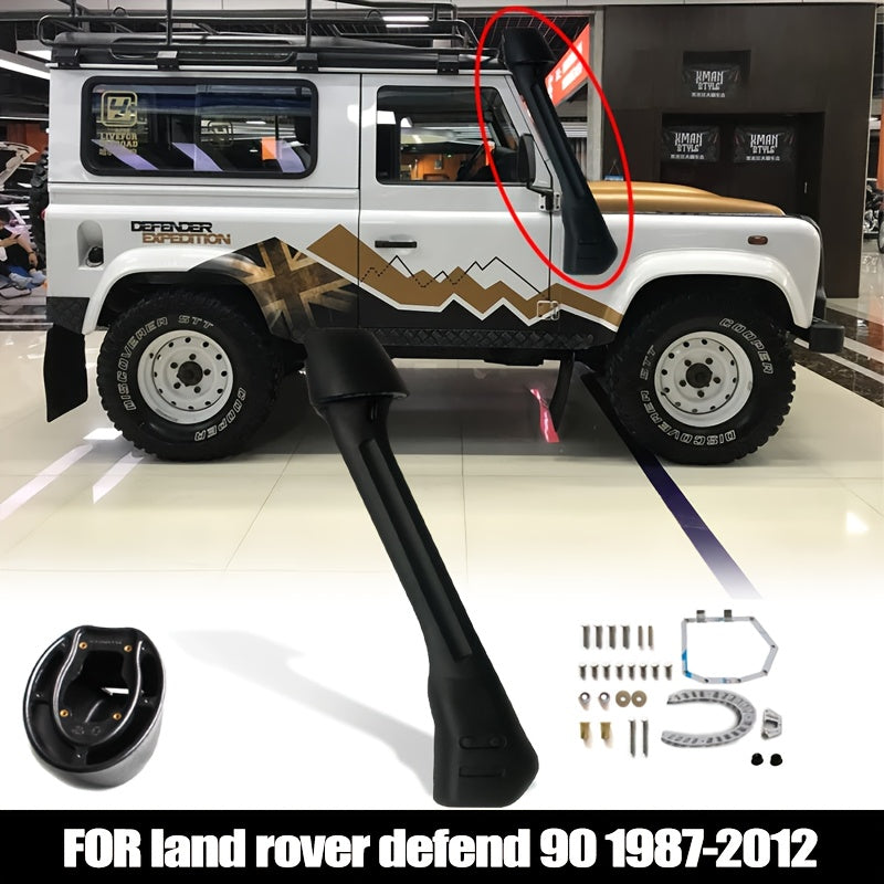 Car Modification Raised Air Intake Snorkel Kit for Land Rover Defender 90, Automatic Snorkel Pipe Kit Air Intake Manifold Auto Parts, Fits TD5 4.0L 3950CC V8, Mantec Style
