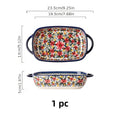 1 Piece, Polish Ear-Shaped Ceramic Baking Dish, Hand-Painted Relief Salad Plate for Home Use, Cheese Baked Rice Dish