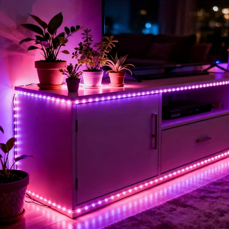 Smart Full Spectrum LED Plant Grow Light Strip, USB Powered Indoor Greenhouse Horticulture Flower Seedling Grow Lamp