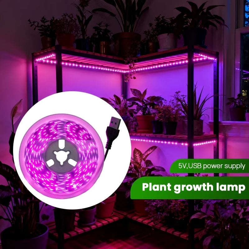 植物生长灯带，光带的增长填充，全光谱植物光带，拟太阳光的全光谱，可切割室内植物生长带，种子和花卉的有效生长
