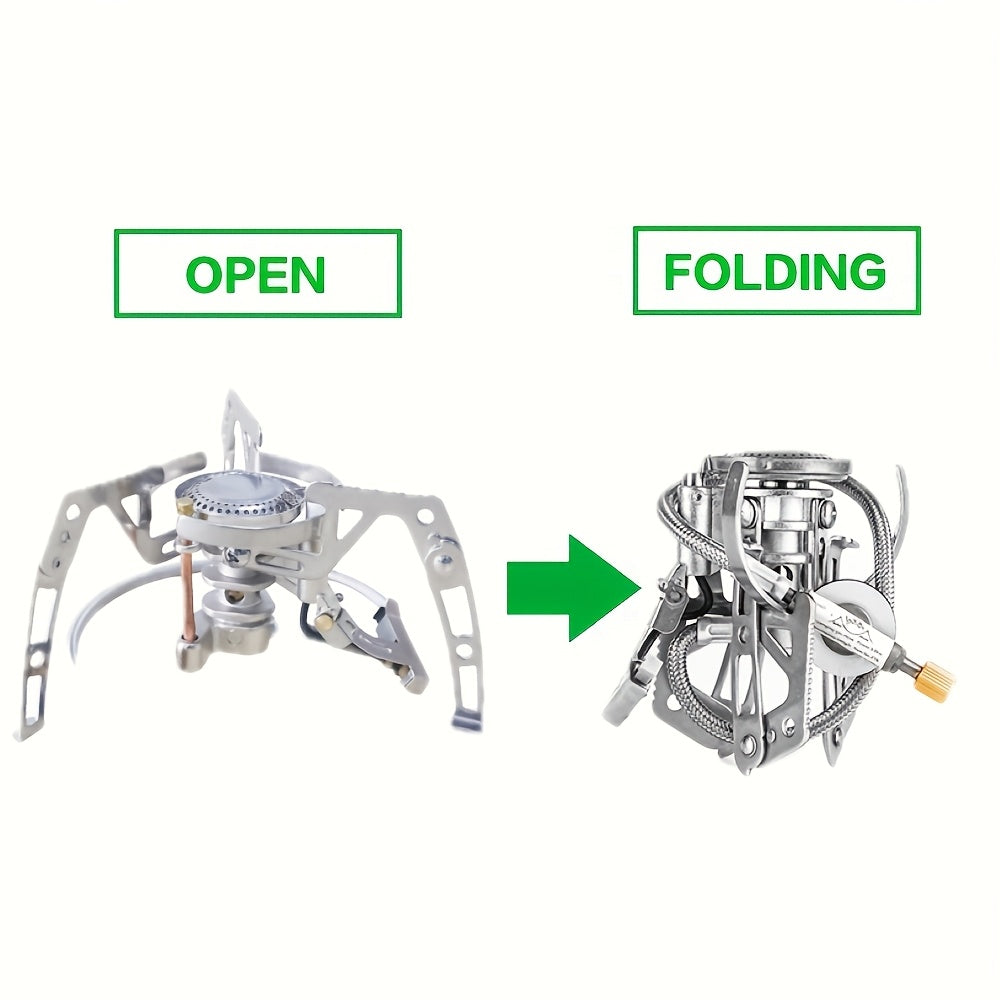 High-Performance Camping Alpine Stove - High-Strength Lightweight Design, Compact Foldable for Easy Portability, High Heat Output & Wind Resistance, Especially Suitable for High Altitudes - Universal Outdoor Stove for Picnic