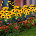 6 Pack Solar Sunflower Garden Light - Solar Flower String Light, Outdoor Solar Light for Parties, All-Season Garden Decoration, Courtyard and Lawn Decoration, Mother‘s Day, Father’s Day, Thanksgiving, Christmas, New Year Decoration