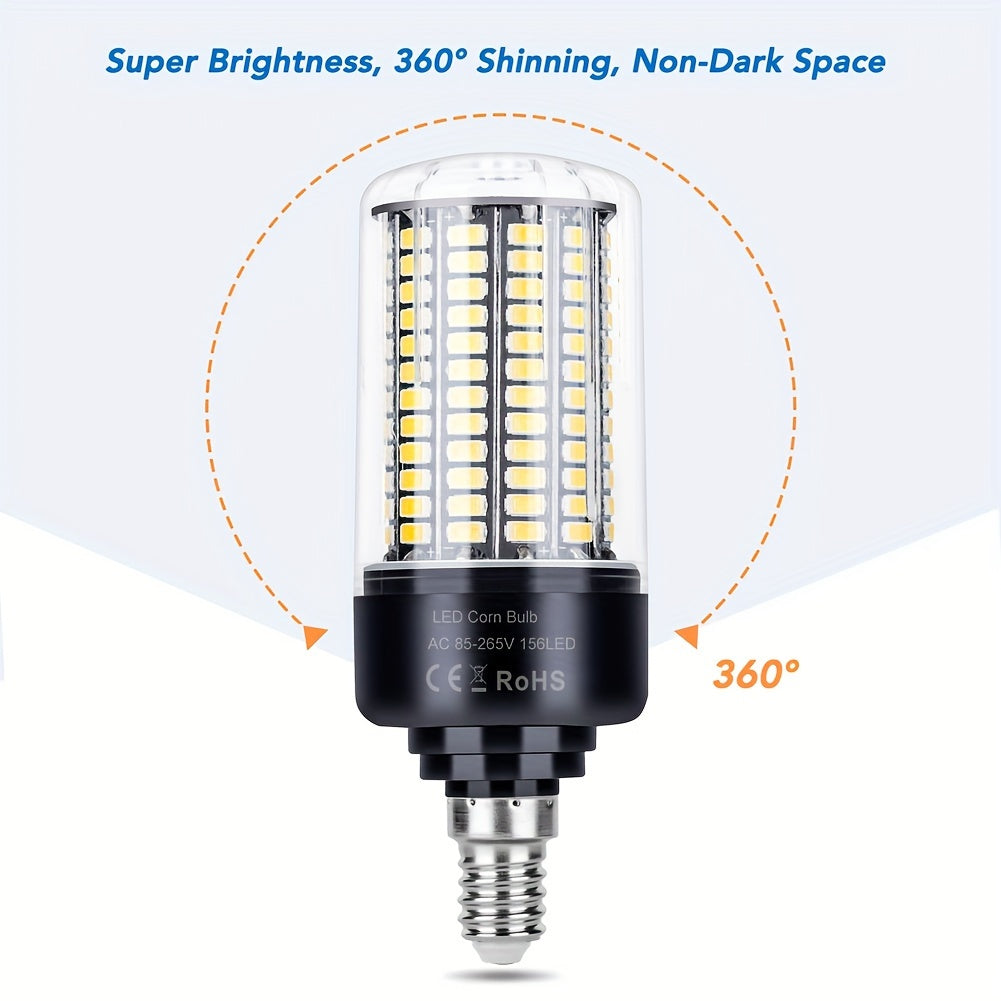 LED corn bulb E14 small screw base spotlight AC85-265V ceiling chandelier built-in bulb E27/E26 universal indoor bright eye-protection flicker-free candle light B22 home use 220V bedroom living room office study downlight 110V bathroom