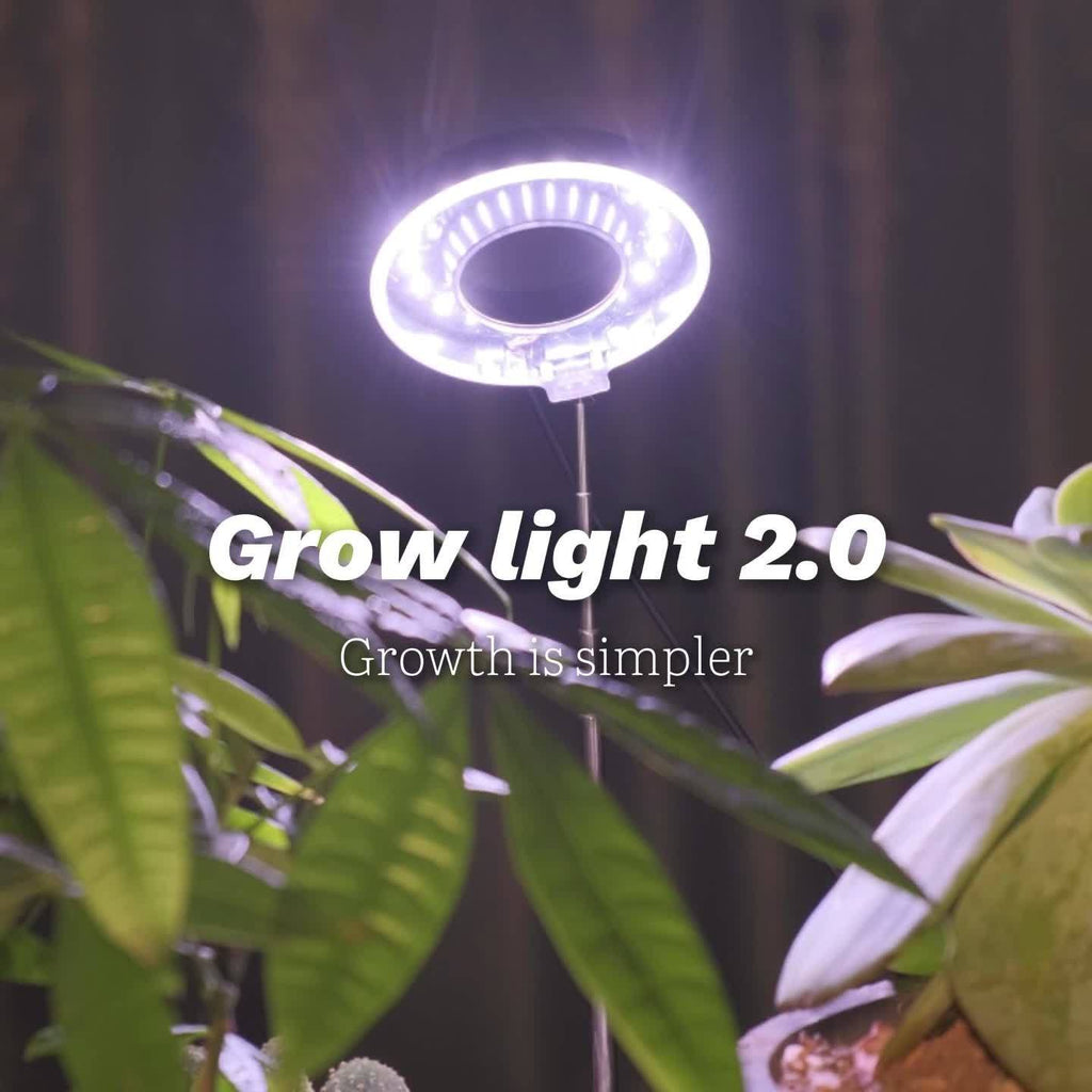 2-Pack Smeileas Full Spectrum Magnetic LED Grow Light, 3/6/9H Auto Timer, 4 Brightness Levels, 360° Rotatable, Height Adjustable & Detachable Lamp Head, Perfect for Syngonium, Aglaonema, Succulents, Mint & Plant Lovers