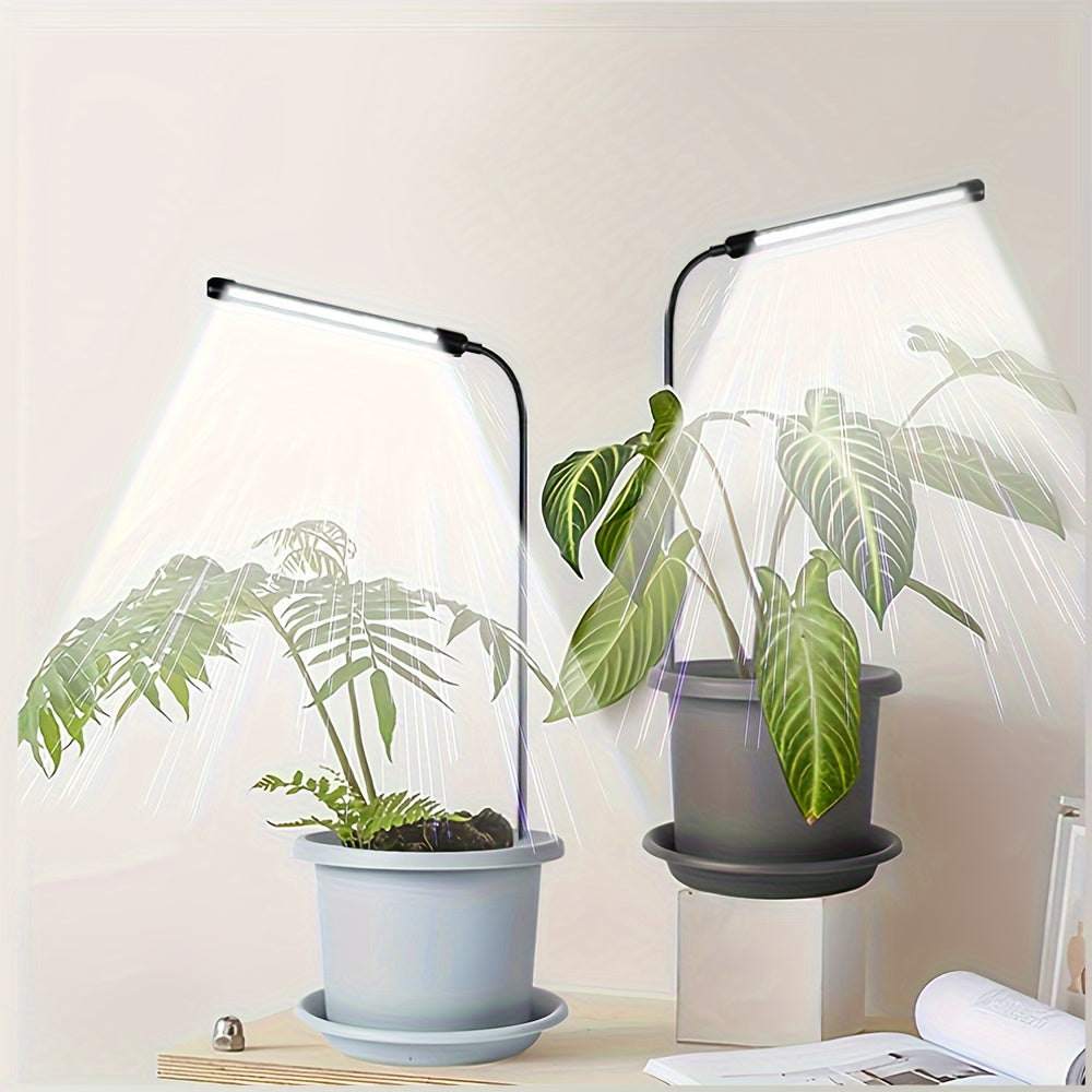 Indoor Plant Grow Light, Full Spectrum LED Plant Light, Suitable for Indoor Plant Growth, Mini Grow Light with Auto Timer & Flexible Gooseneck, 6000K Full Spectrum Gooseneck Grow Light, 1pcs/2pcs/3pcs