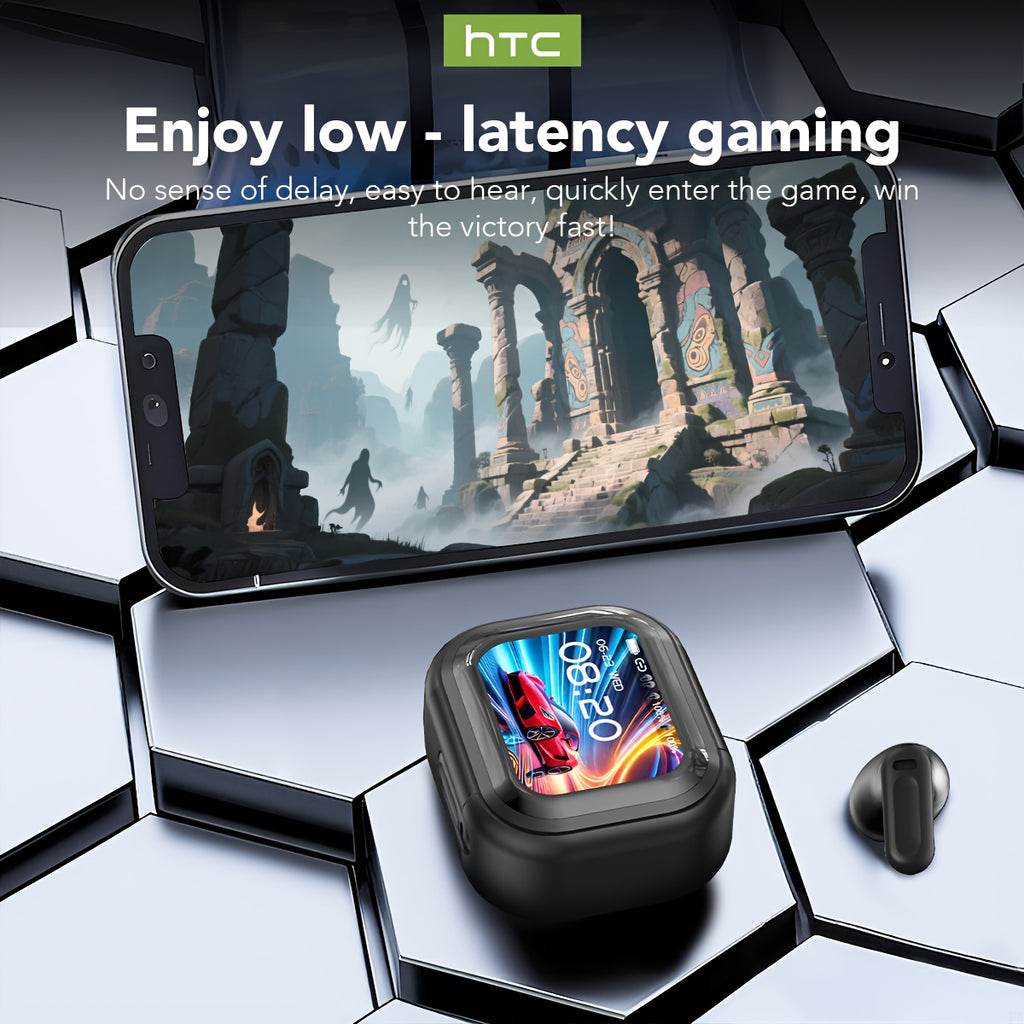 1个全新升级版 HTC NE20 TWS 真无线蓝牙耳机，支持131种语言翻译，高清LED显示屏和高保真无线耳机。 适合办公、运动、学习。 内置麦克风。 生日圣诞礼物