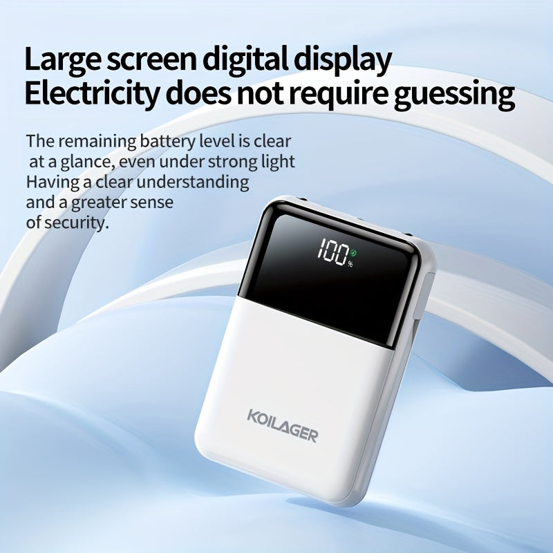 Brand New Upgraded Super Fast Charging Power Bank, Size with 10, Large Capacity, Includes Type-C Cable, Compatible with Iphone 15 Pro/16 Max/Android (22.5W/PD20W/LED Light), Portable Mobile Power Source