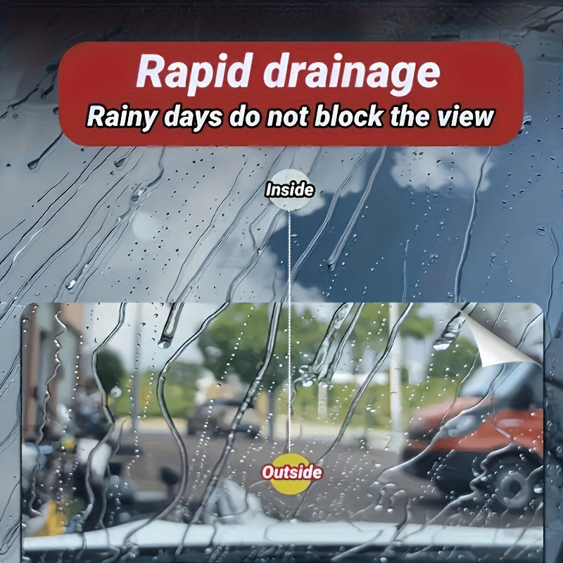 两件装纳米防水涂层喷雾，强效防雨剂，适用于汽车挡风玻璃、头盔、浴室玻璃镜面、眼镜，清晰视野，轻松喷涂，持久防水