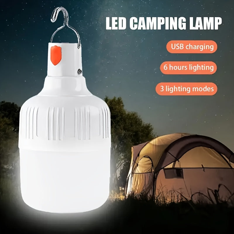 USB rechargeable bulb, summer adventure light, picnic light, night work light, portable night light, high brightness hook light, reading light, RV bedside light, car emergency light