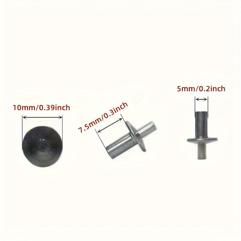 50/100/200PCS Drive Rivets, Knock-in Mushroom Head Self-Plugging Rivets, Hammer Drive Expanding Aluminum Rivets, Dome Head Aluminum Drive Rivets