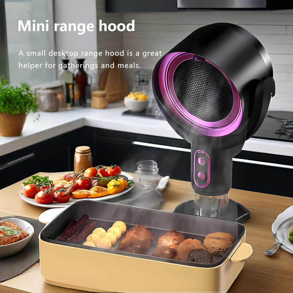 Portable Range Hood – Small Rechargeable Extractor Fan for Hot Pot & BBQ/