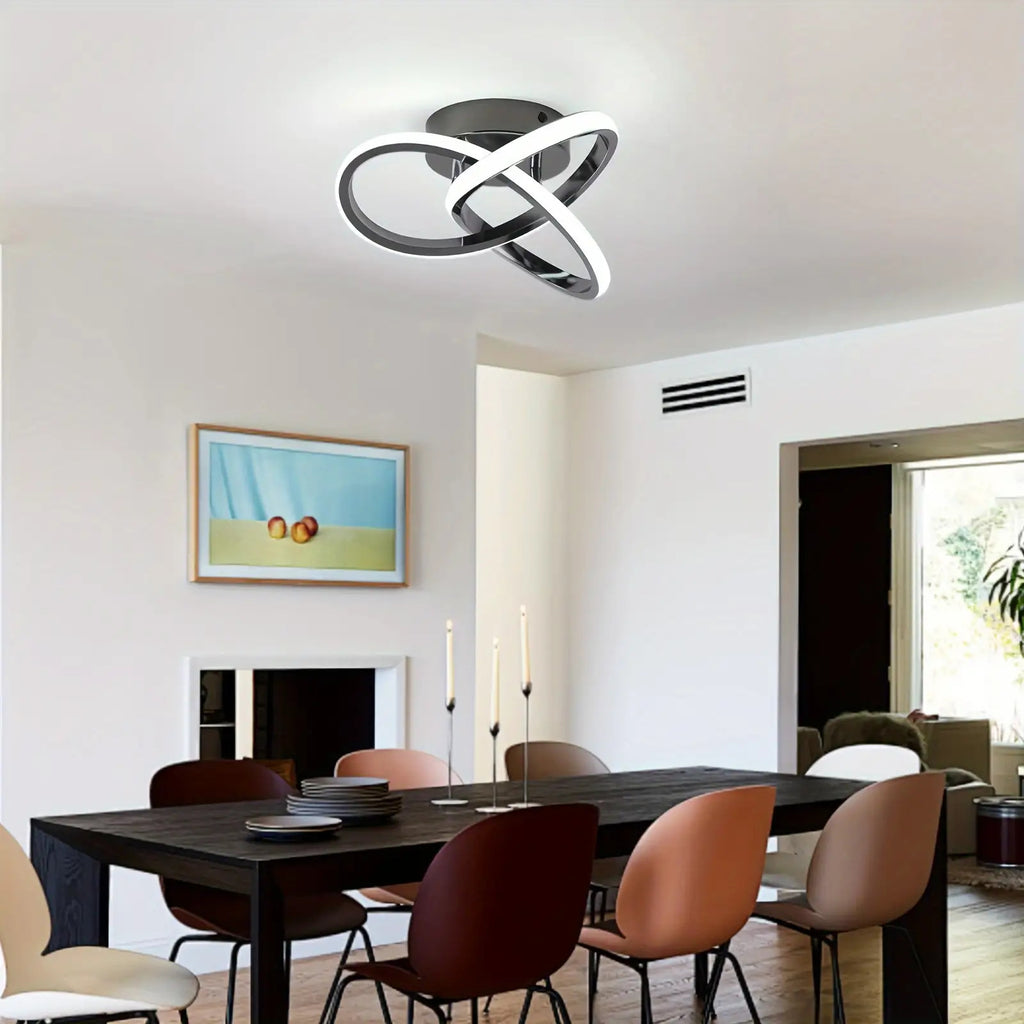 Black recessed light fixture, hallway light, LED ceiling light, suitable for kitchen, bedroom, garage, bathroom, balcony, hallway, staircase, passageway LED lighting