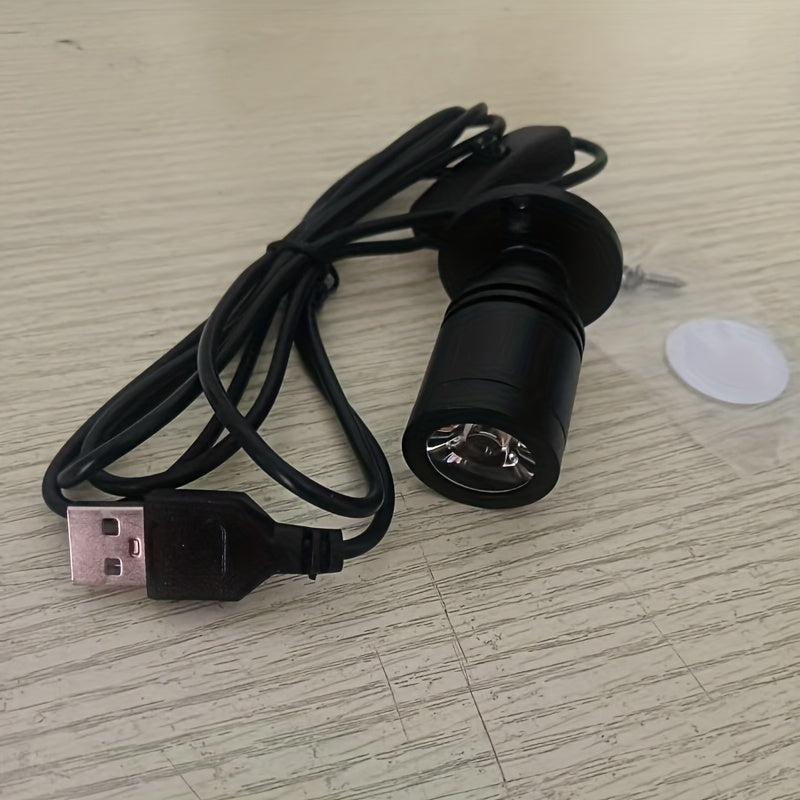 Mini rotatable LED USB 5V 1W 3W small spotlight, all-aluminum material, ceiling light with switch, suitable for exhibition counters, wine cabinets, bookshelves, small statues, art exhibitions, student reading