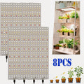 8Pcs Panel Grow Light for Indoor Plants, 272LED Full Spectrum Under Cabinet Plant Grow Light, 3/9/12H Timer, 5 Dimmable Brightness Levels for Plant Growth