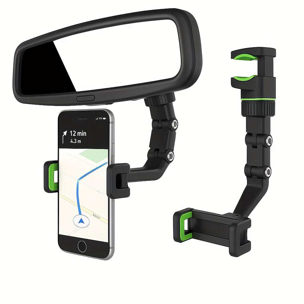 360° Rotating Adjustable Phone Holder – Car Mount & Guitar Stand, L-Shaped Design with Secure Grip, Durable Plastic Construction for Hands-Free Viewing & Music Playback, Car Accessory, Stylish Look, Sturdy Build