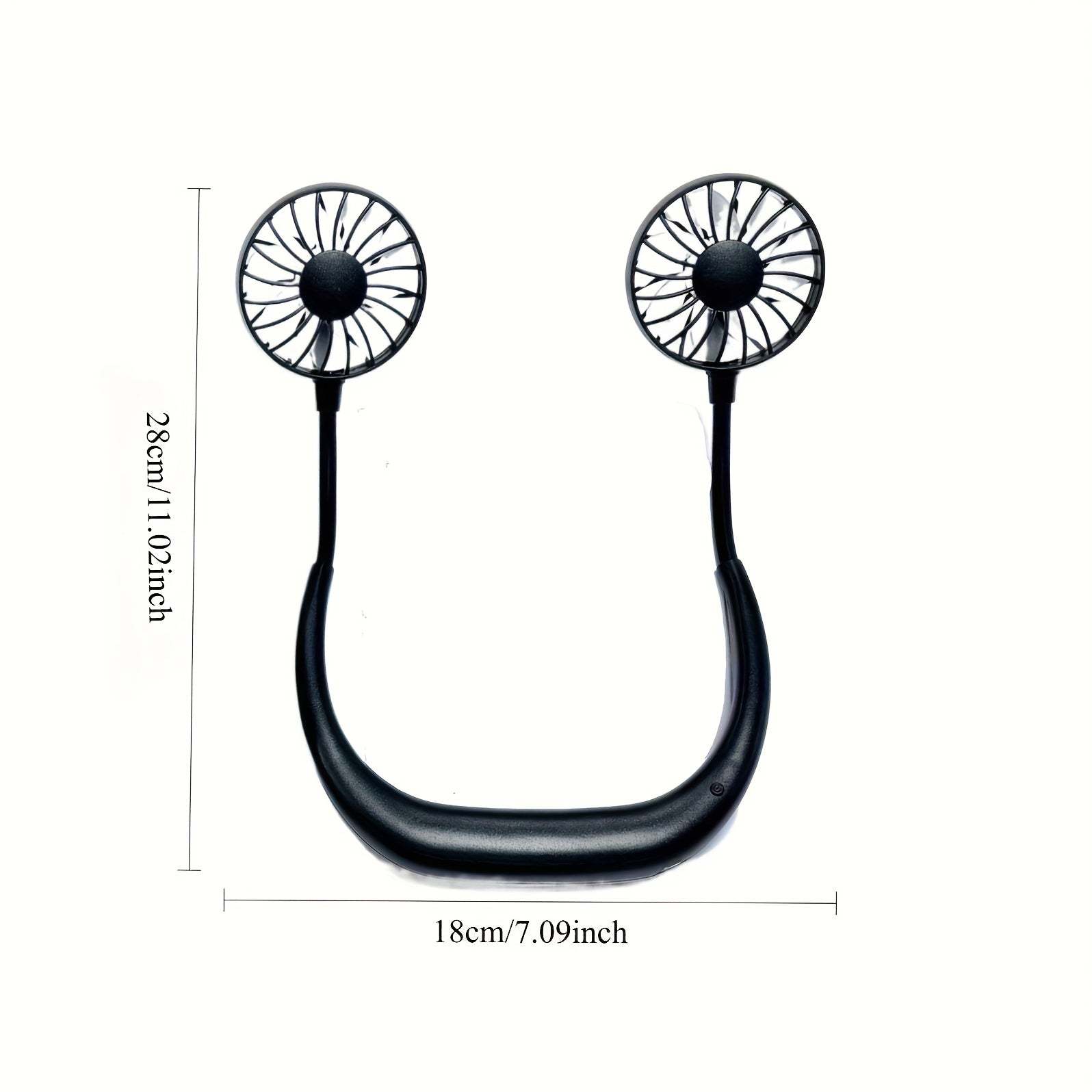 Upgraded Portable Neck Fan, Foldable Hands-Free Wearable Hanging Neck Fan, 360° Rotation Ultra Quiet Strong Airflow Head Cooling Fan with Long Battery Life, Ideal for Sports Office Home Outdoor Travel