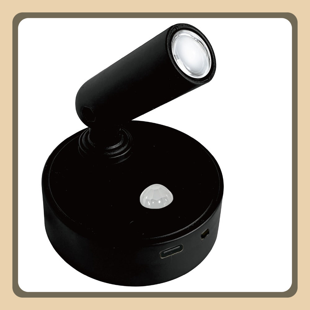Smart ambiance sensor spotlight, no-wiring magnetic installation, living room accent wall ambiance light / bedroom bedside night light / hallway corridor sensor light / study room partial decorative light