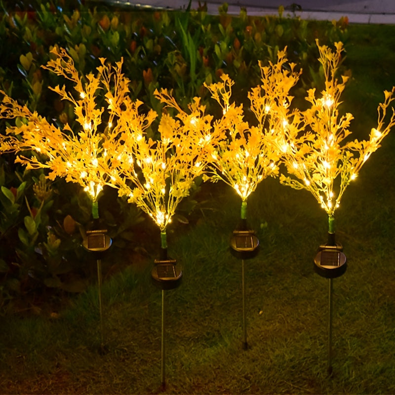6pcs Solar 7-Head Rapeseed Flower Light Solar Garden Light Outdoor Decoration Courtyard Garden, Path, Backyard, Lawn Ground Insert Light Gift for Mom Holiday Gift Party Decoration Light Lawn Garden Light