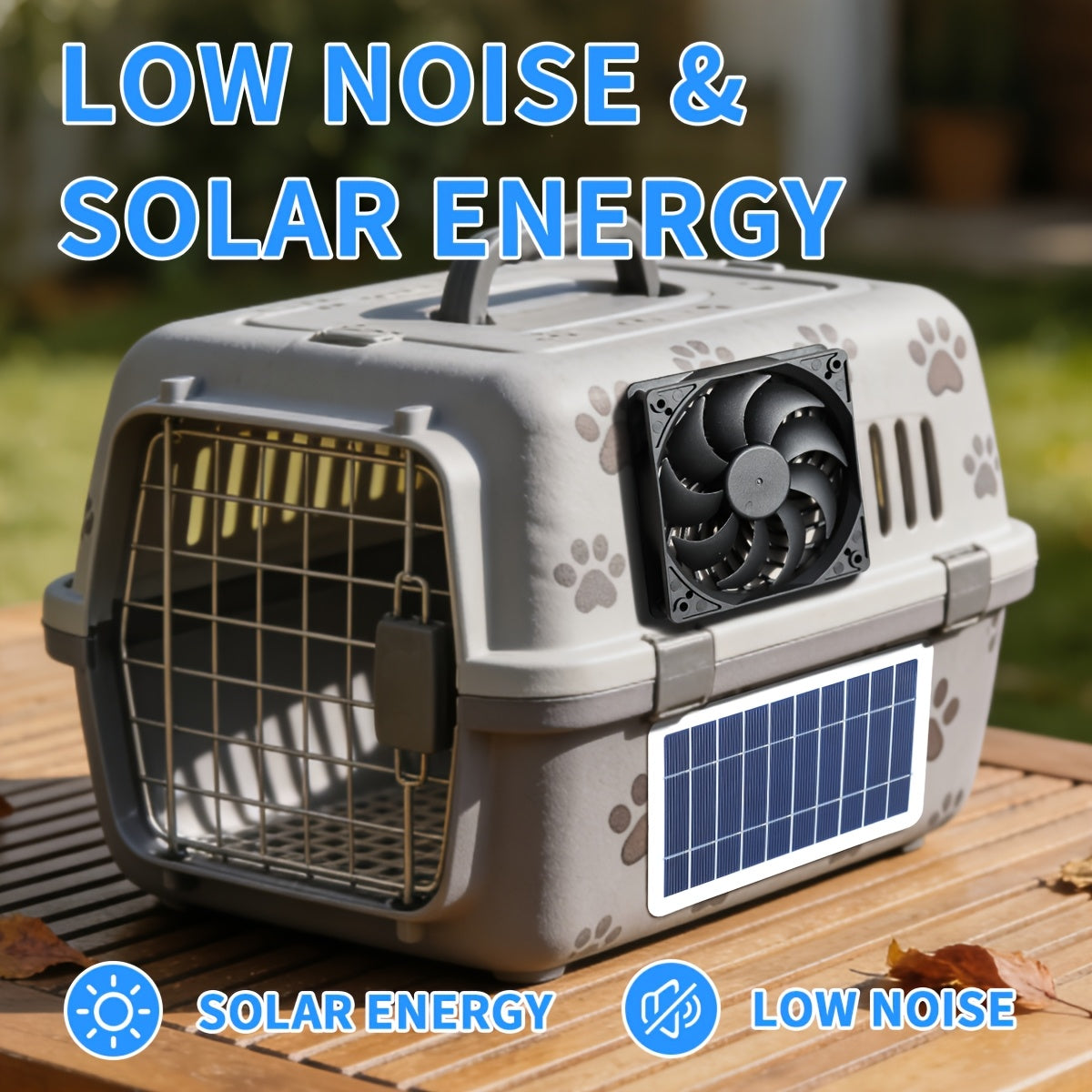 1 Piece Solar Panel + Fan, Solar Powered Electric Fan Without Battery, Detachable Solar Panel, Ideal for RV, Camping, Chicken Coop, Greenhouse, Shed, Pet House and Window Installation