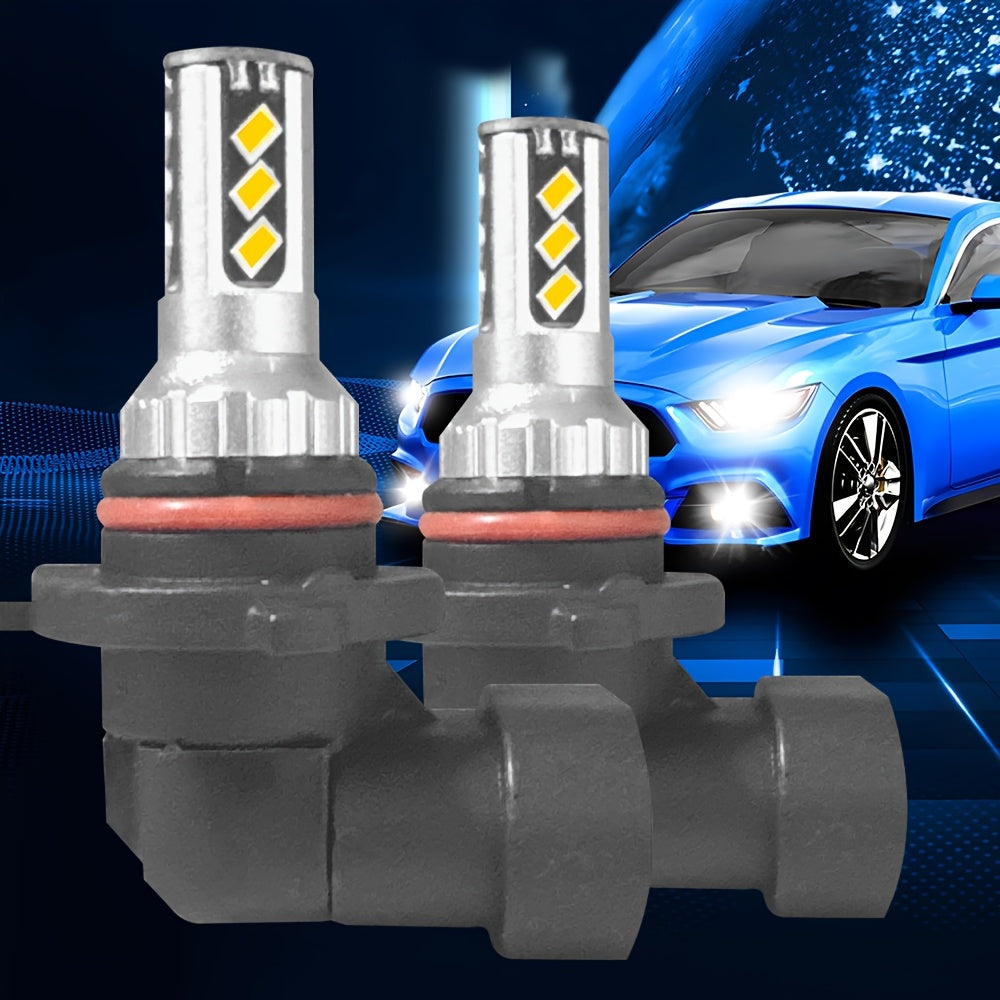 2Pcs 400% Super Bright LED Headlight and Fog Light Bulbs H4 H7 H11 H1-O78, 6000LM Super Bright 4500K White 100W, Enhanced Visibility, Safe Driving, Easy Installation, Suitable for Various Vehicles, Plug-and-Play Headlights