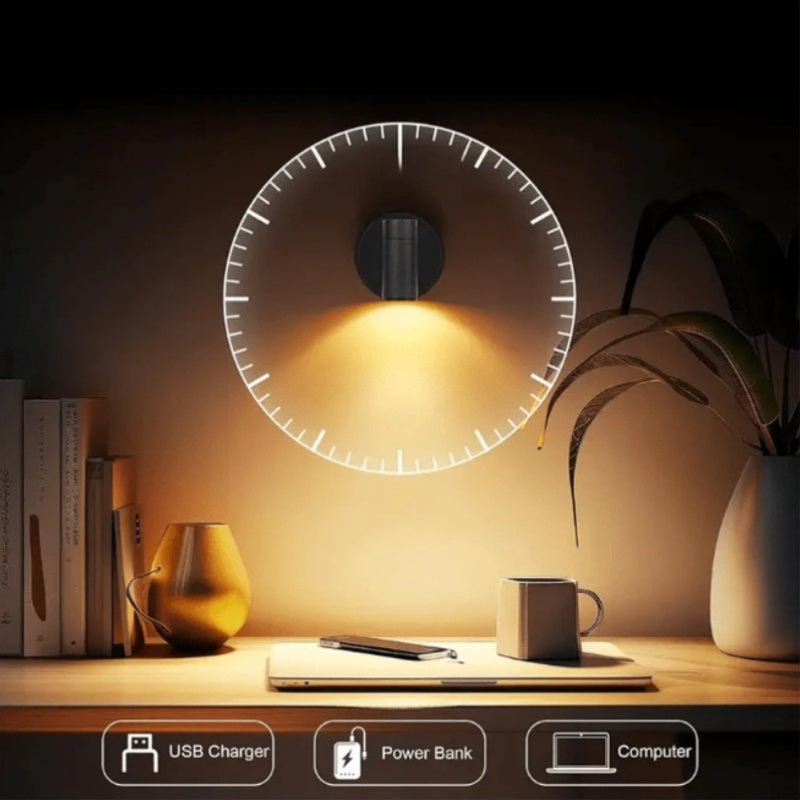1PC 360° Rotatable Black &amp; White Spotlights — Ideal for Kitchen Island, Entryway, Hallway &amp; Corridor Lighting, Bedside Lamp, Home Decor, Christmas Decoration New Arrival, Can Be Used as Wall Lamp.