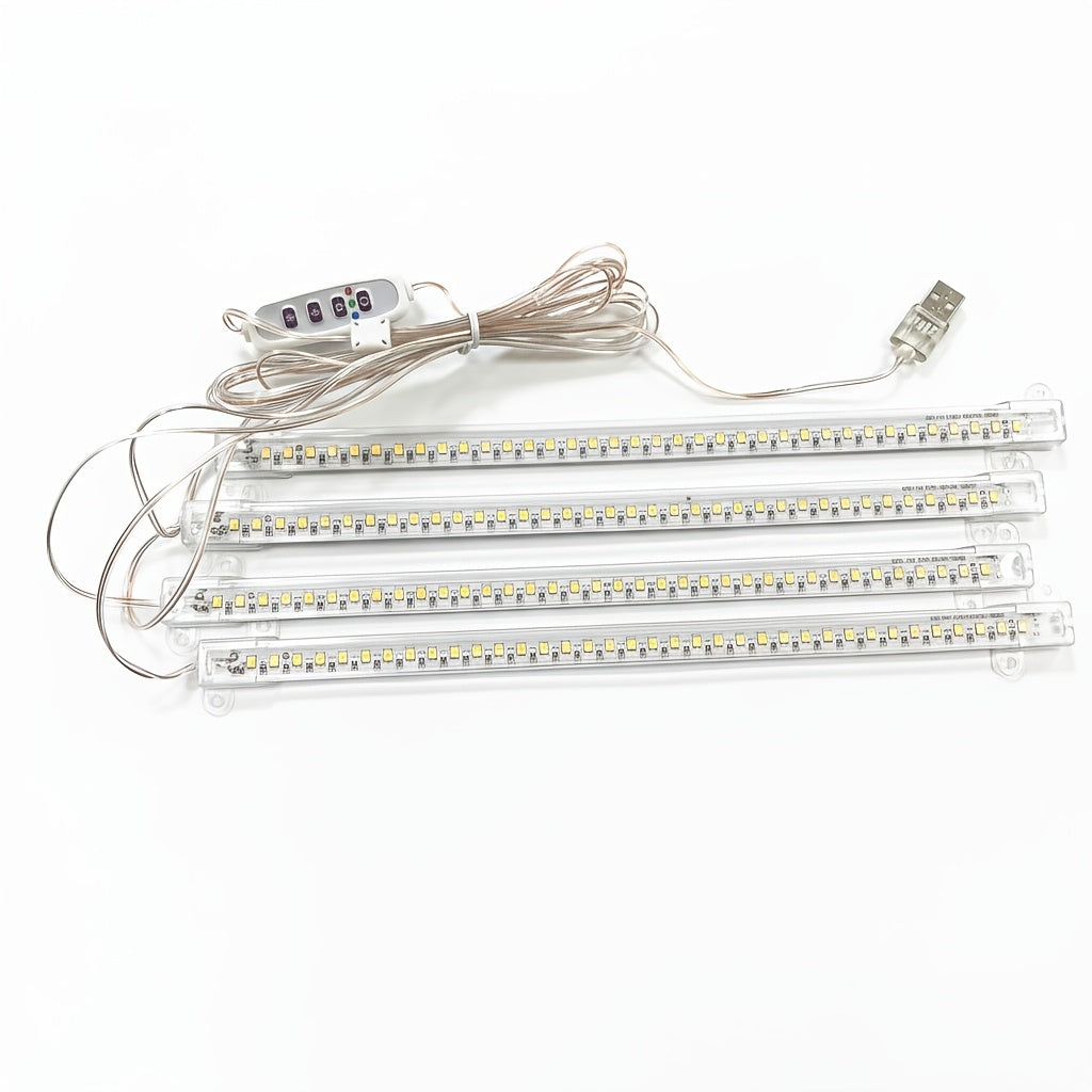USB rigid light strip warm white 3000K plant light 30CM rigid light strip timer control 8-12-16 hour selectable time USB interface color temperature and brightness adjustment indoor cabinet lighting plant light USB lighting