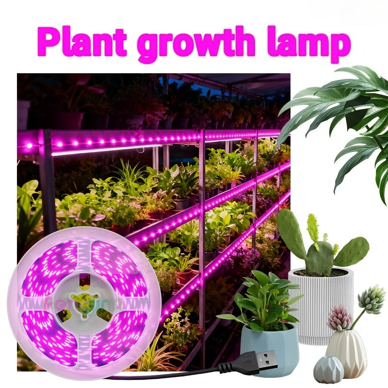 室内植物全光谱LED生长灯带 - 粉紫色，