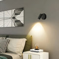 Multi-functional wireless spotlight, with 3 color modes, adjustable brightness and 2000mAh rechargeable battery - suitable for indoor decoration, plants and artwork - easy to install, touch control, white and black, computer accessories and peripherals