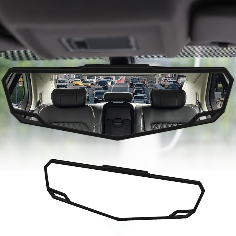 1 Universal HD Clip-On Wide Angle Rearview Mirror - Wide Field of View Design, Reduces Blind Spots - Fits All Vehicle Models, Enhances Driving Safety, Blind Spot Assist Mirror