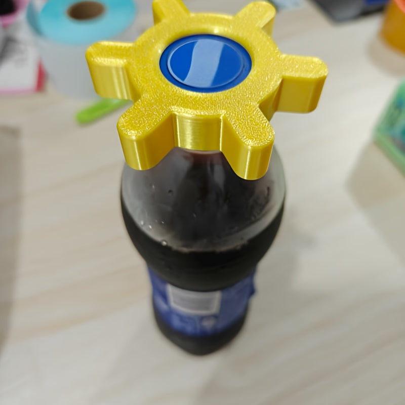 1Pc 360° Rotatable Portable Home Bottle Opener Tool, Plastic Material, Suitable for Bottle Caps, Water Bottle Caps, Drink Bottles, Perfect Party Birthday Surprise Small Gift