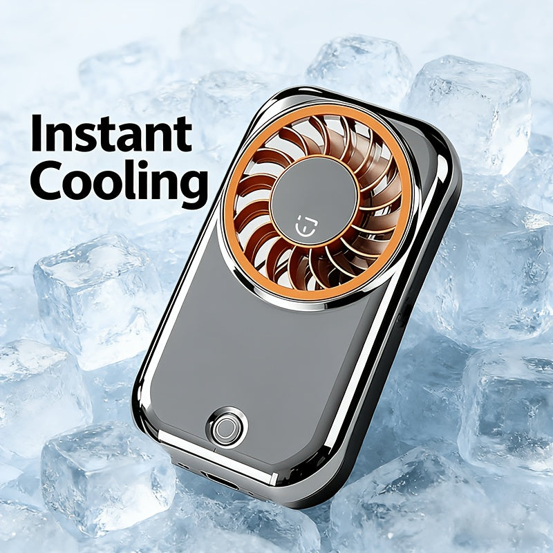 All Season Ice Feel Handheld Mini Cooling Fan, Portable USB Personal Pocket Fan