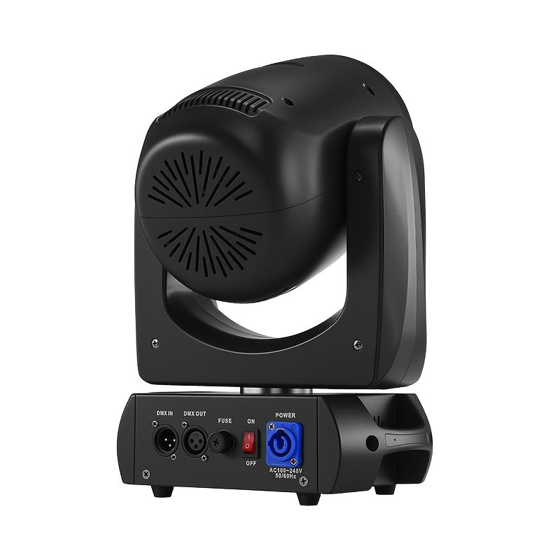 160W beam light, black moving head light, moving head light, spotlight, LED stage light - DMX512 control, with 12 colors and 15 gobo patterns, 18-facet prism, voice/sound activation, aluminum alloy housing