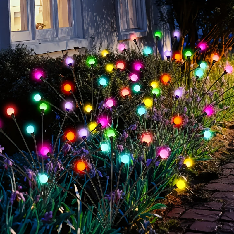 FACHOI 8/12 LED Solar Firefly Light, Outdoor Solar Lighting Fixture, Perfect for Garden Paths, Parks, Restaurant Decoration, Commercial Lighting, 8 Adjustable Modes, Halloween Decoration, Christmas Decoration