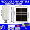 18000mAh High Power Solar Street Light, Long Battery Life, with Remote Control, IP65 Outdoor Solar Light, LED Three-Side Lighting Solar Light, Perfect for Streets, Courtyards, Gardens, Parking Lots Solar Light